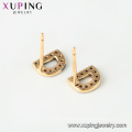 94997 xuping China wholesale women imitation jewelry magnet letter d stud earring with 18k plated